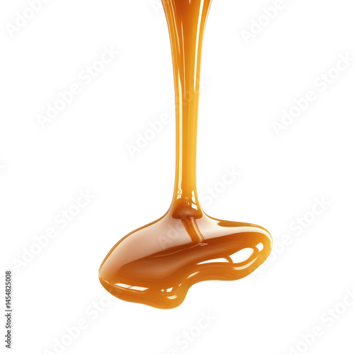 Wallpaper Mural Slow Motion 3D Caramel Sauce Splash Golden  isolated on a transparent background Torontodigital.ca