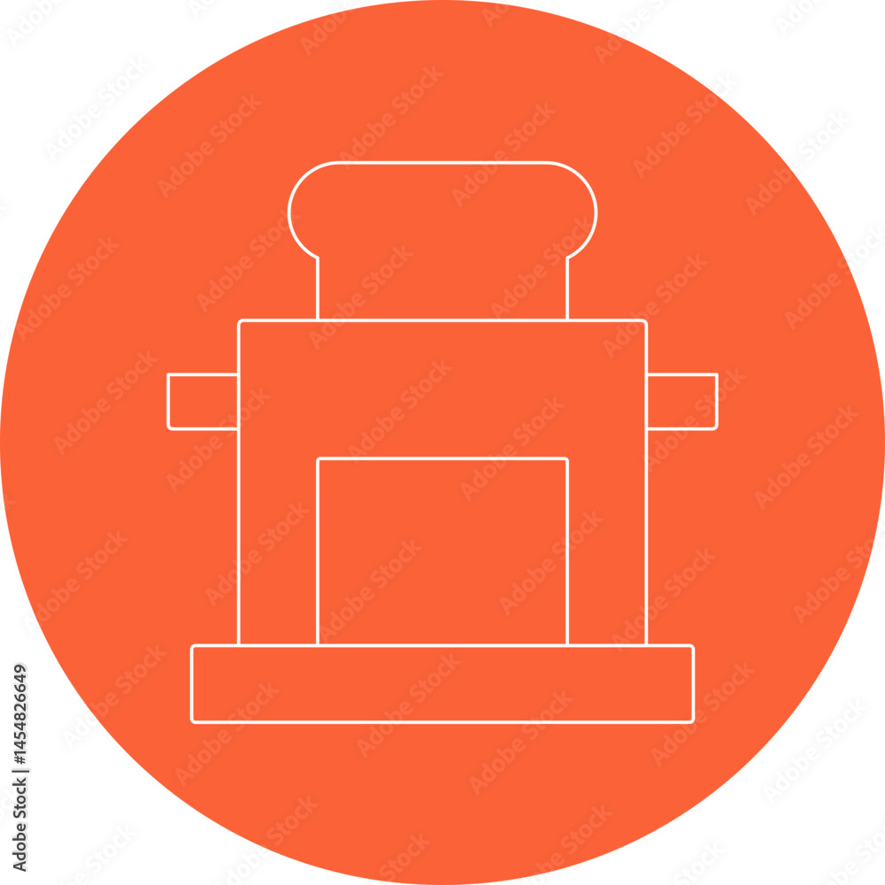 Toaster icon single vector illustration Toaster icon single vector illustration
