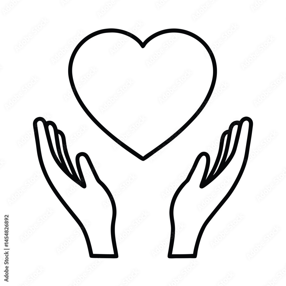 hands holding heart hands holding heart