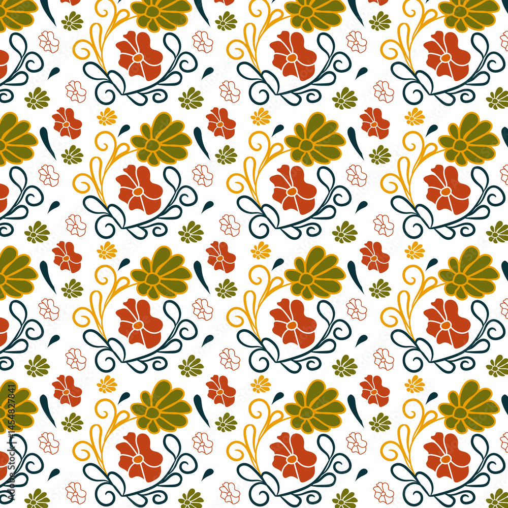 Obraz premium seamless floral pattern
