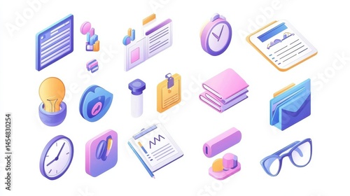 Wallpaper Mural Task management and productivity icons set. Workflow organization and optimization scheme. Agile project management, planning, deadline metaphors. Vector isolated concept metaphor illustrations. illu Torontodigital.ca