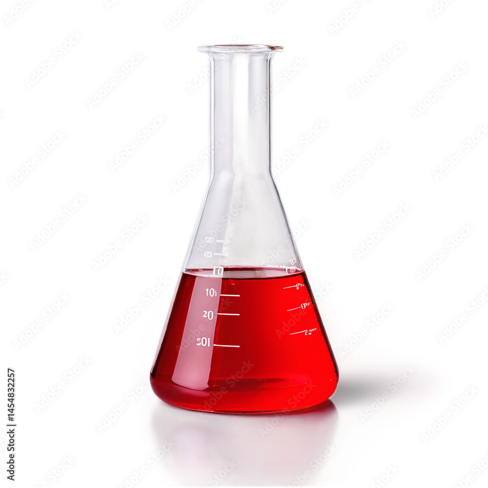 red liquid in a laboratory glass flask isolated on transparent background red liquid in a laboratory glass flask isolated on transparent background