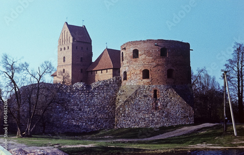 Obraz na płótnie Trakai Island Castle in Soviet-Era Lithuania w salonie