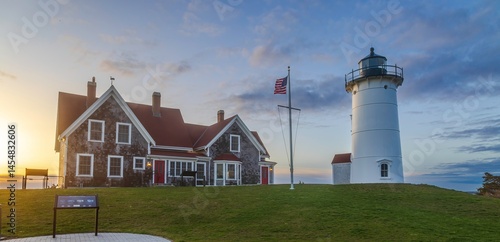 Nobska Point Light at sunrise