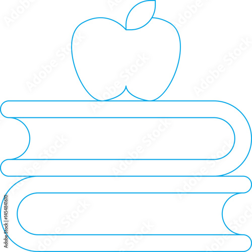 Books icon single vector illustration