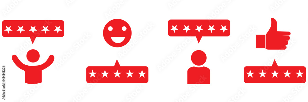 Customer review vector illustration. Feedback icon set. design eps 10 Customer review vector illustration. Feedback icon set. design eps 10