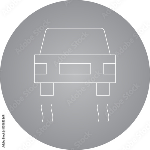 Car sliding icon single vector illustration