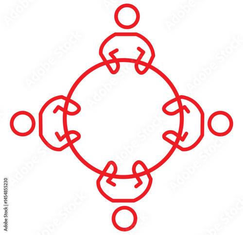 stickman at conference, man icon, office meeting, stick figure people icon. eps 10 