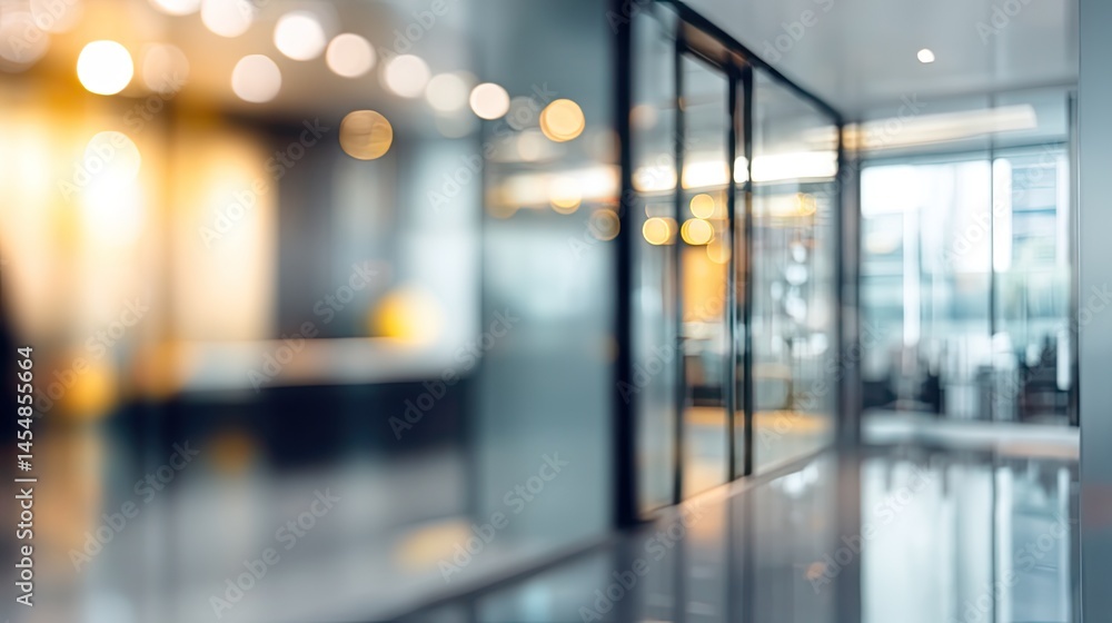 Dynamic office ambiance modern workspace blurred background bright environment perspective focus Dynamic office ambiance modern workspace blurred background bright environment perspective focus