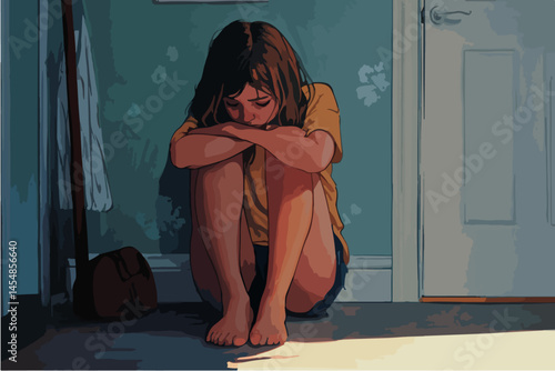 Domestic Violence Girl Art