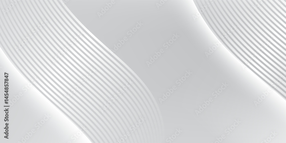 Naklejka premium abstract white background with gradient color and artistic dynamic line decoration