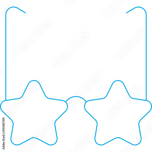 Glasses icon single vector illustration