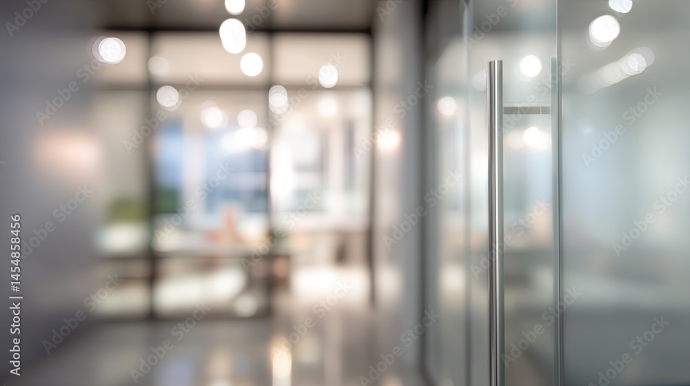 Dynamic office scene modern workspace blurred interior professional environment depth perspective Dynamic office scene modern workspace blurred interior professional environment depth perspective