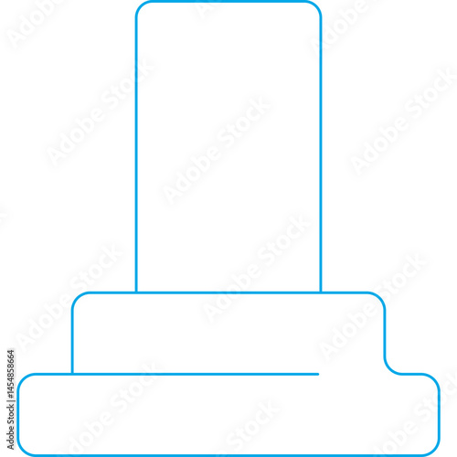 Stairs icon single vector illustration