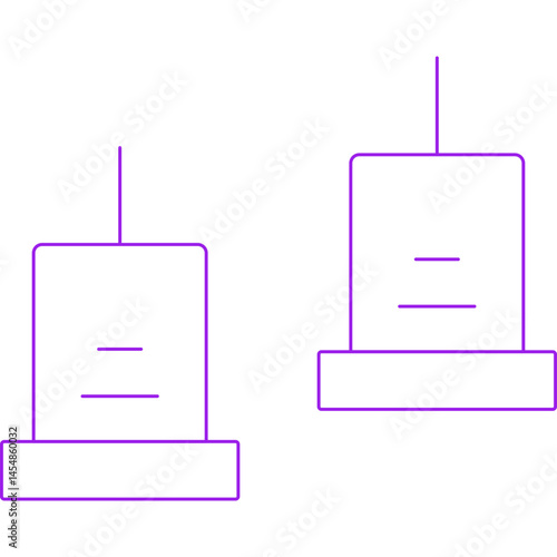 Chairlift icon single vector illustration