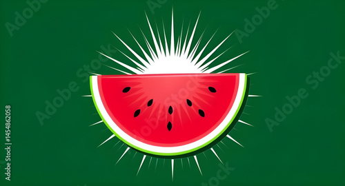 slice of watermelon vector