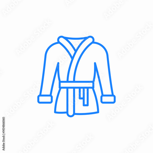 bathrobe relax comfort icon sign vector