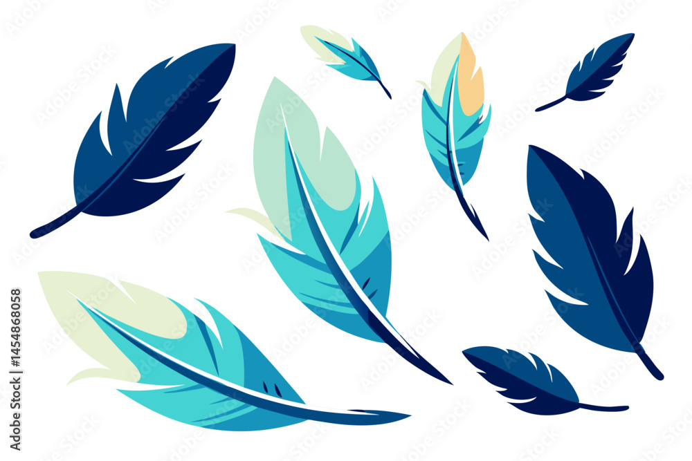 Set of feathers Set of feathers