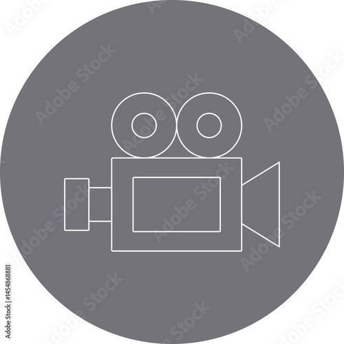 Video cam icon single vector illustration