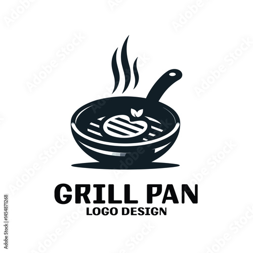 Grill Pan Vector Logo Design