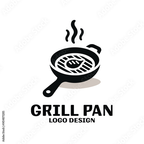 Grill Pan Vector Logo Design