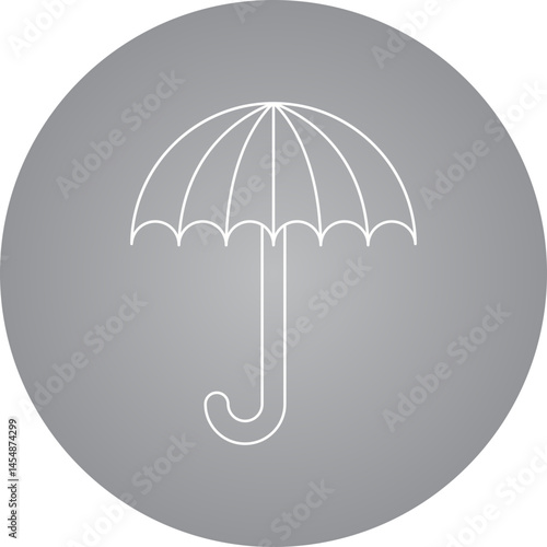 Umbrella icon single vector illustration