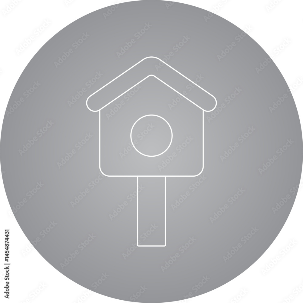 Bird house icon single vector illustration Bird house icon single vector illustration