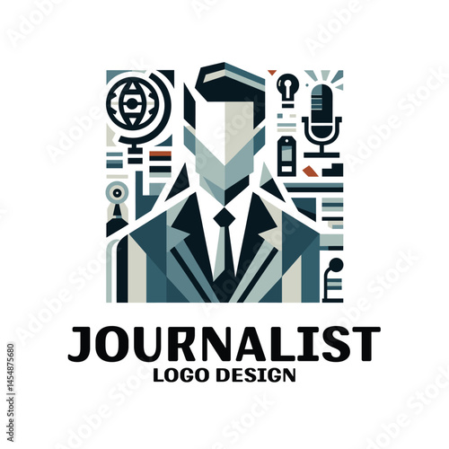 Journalist Vector Logo Design