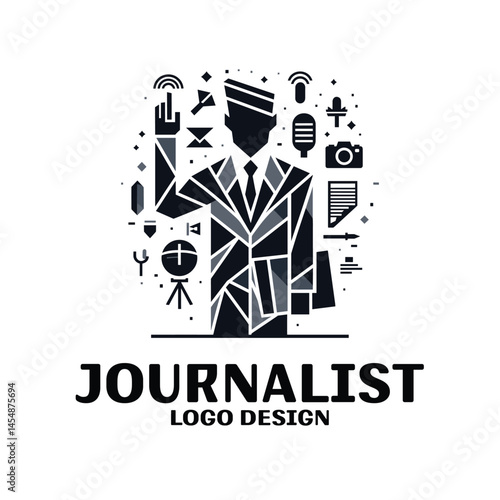 Journalist Vector Logo Design