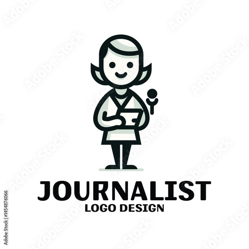 Journalist Vector Logo Design