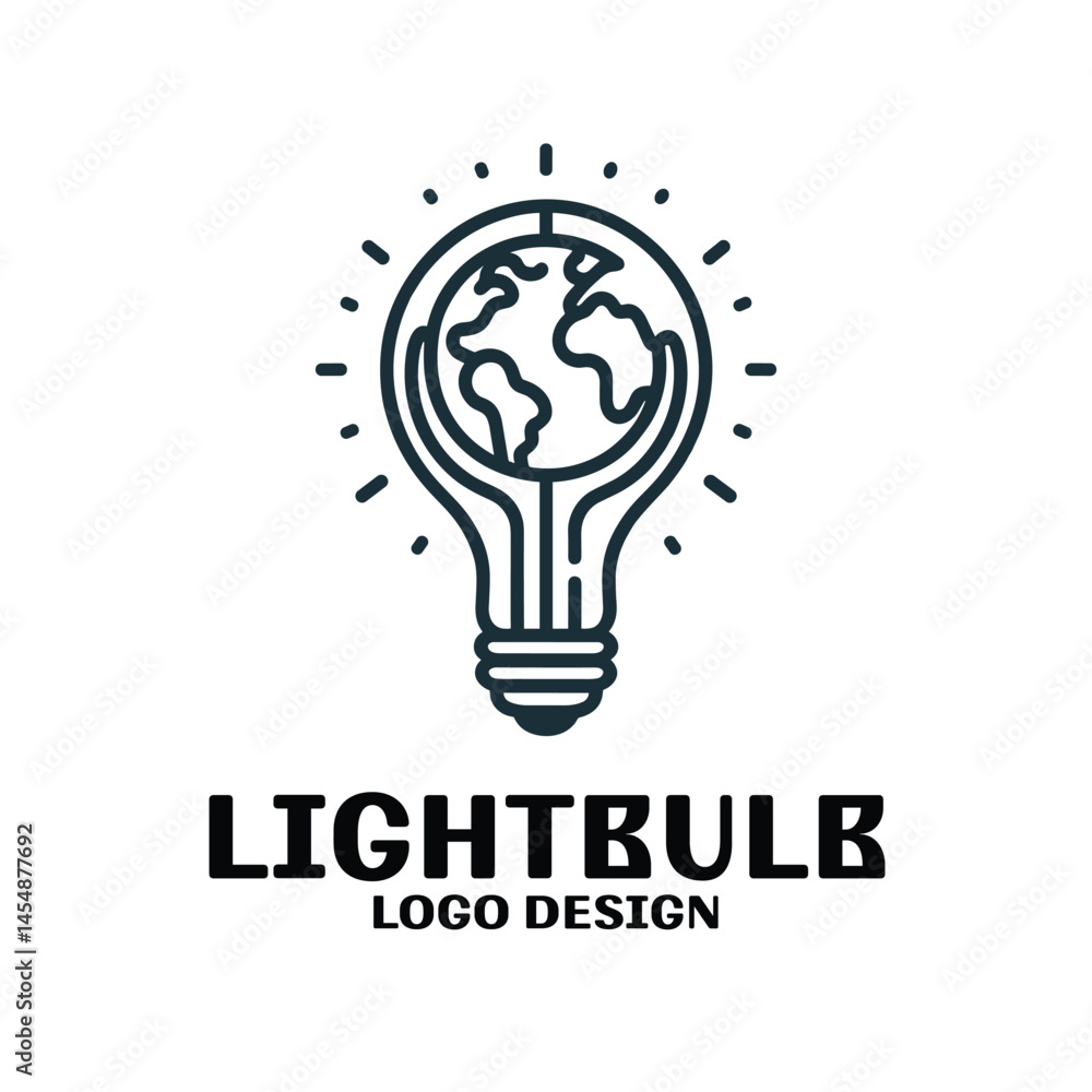 Lightbulb Vector Logo Design Lightbulb Vector Logo Design