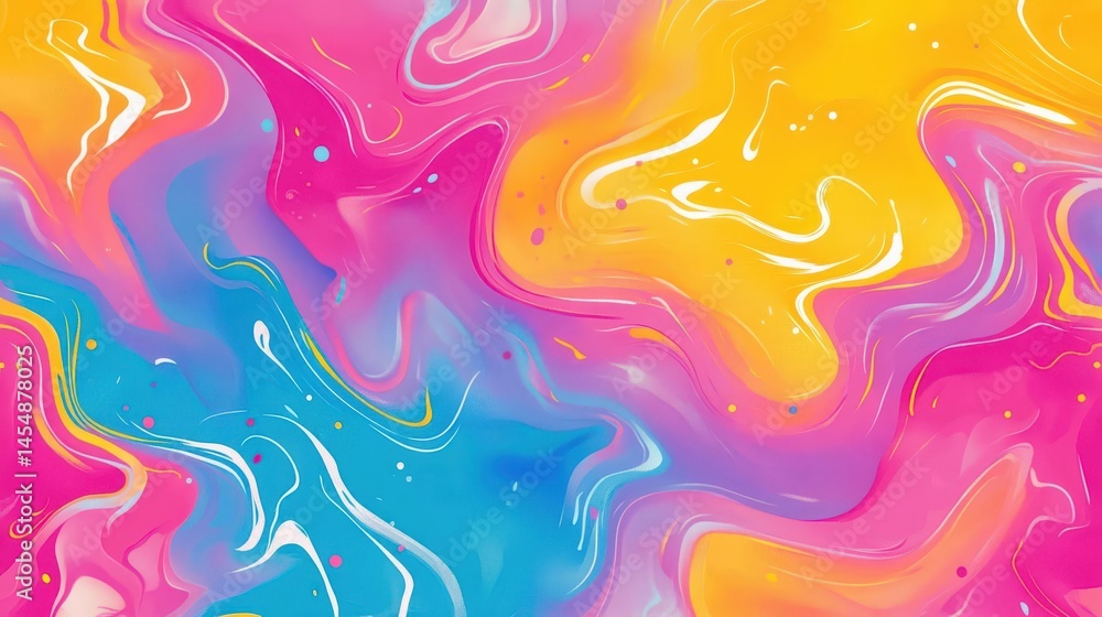 Vibrant abstract liquid marble background with neon pink, yellow, blue, purple, and orange swirls, creating a textured, colorful pattern ideal for posters or wallpapers. Vibrant abstract liquid marble background with neon pink, yellow, blue, purple, and orange swirls, creating a textured, colorful pattern ideal for posters or wallpapers.