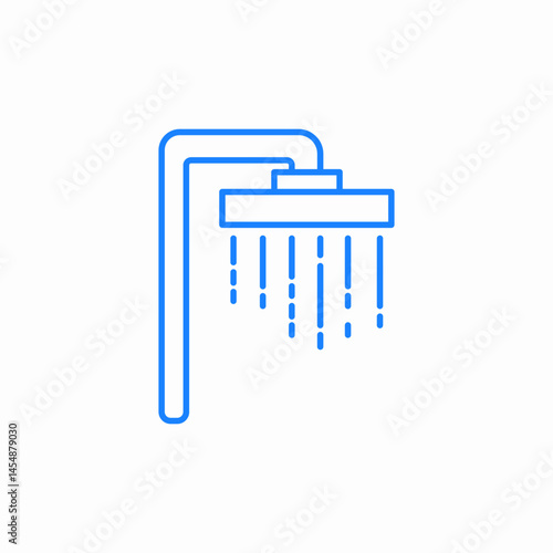 running shower head icon sign vector
