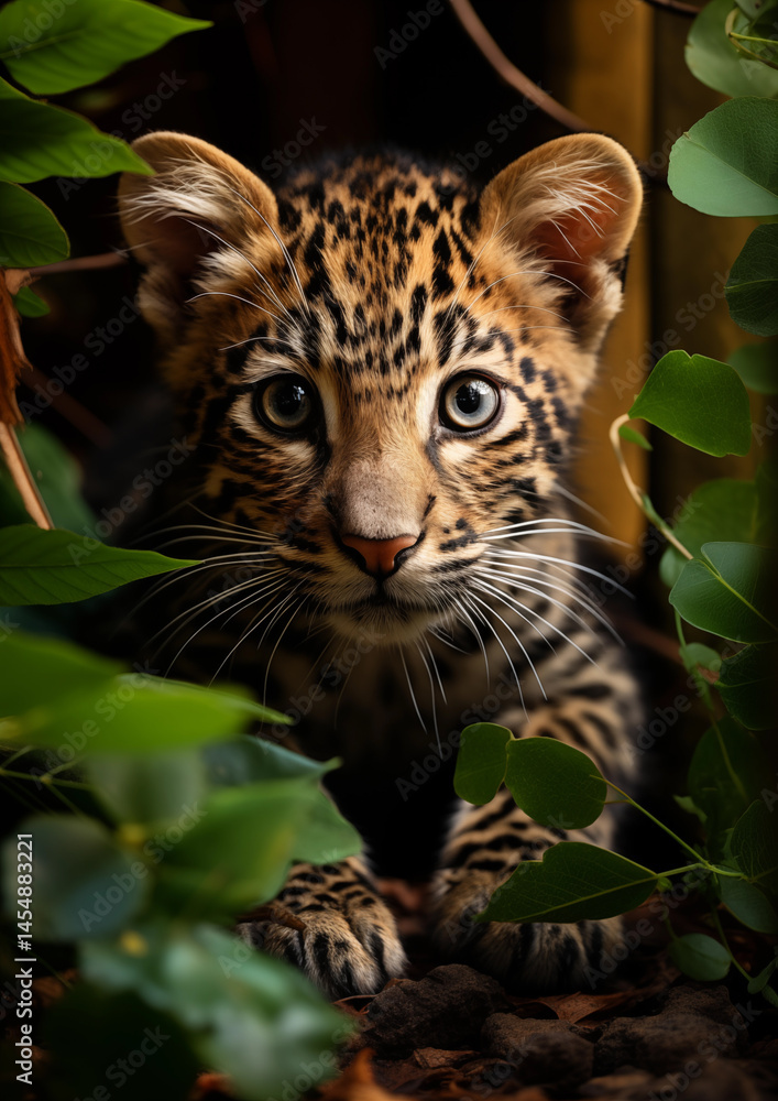 Obraz premium Leopard photography portrait