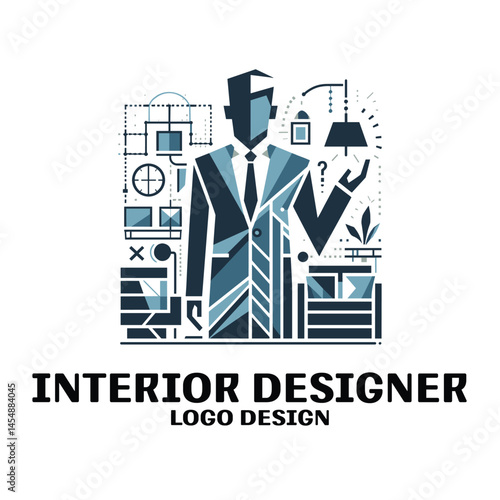 Interior Designer Vector Logo Design