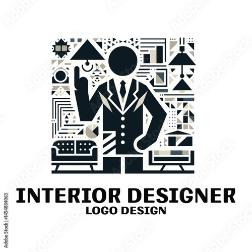Interior Designer Vector Logo Design