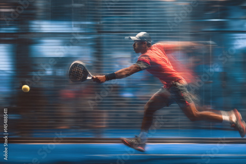 Fast-Paced Padel Tennis Action: Dynamic Shots & Blurred Motion