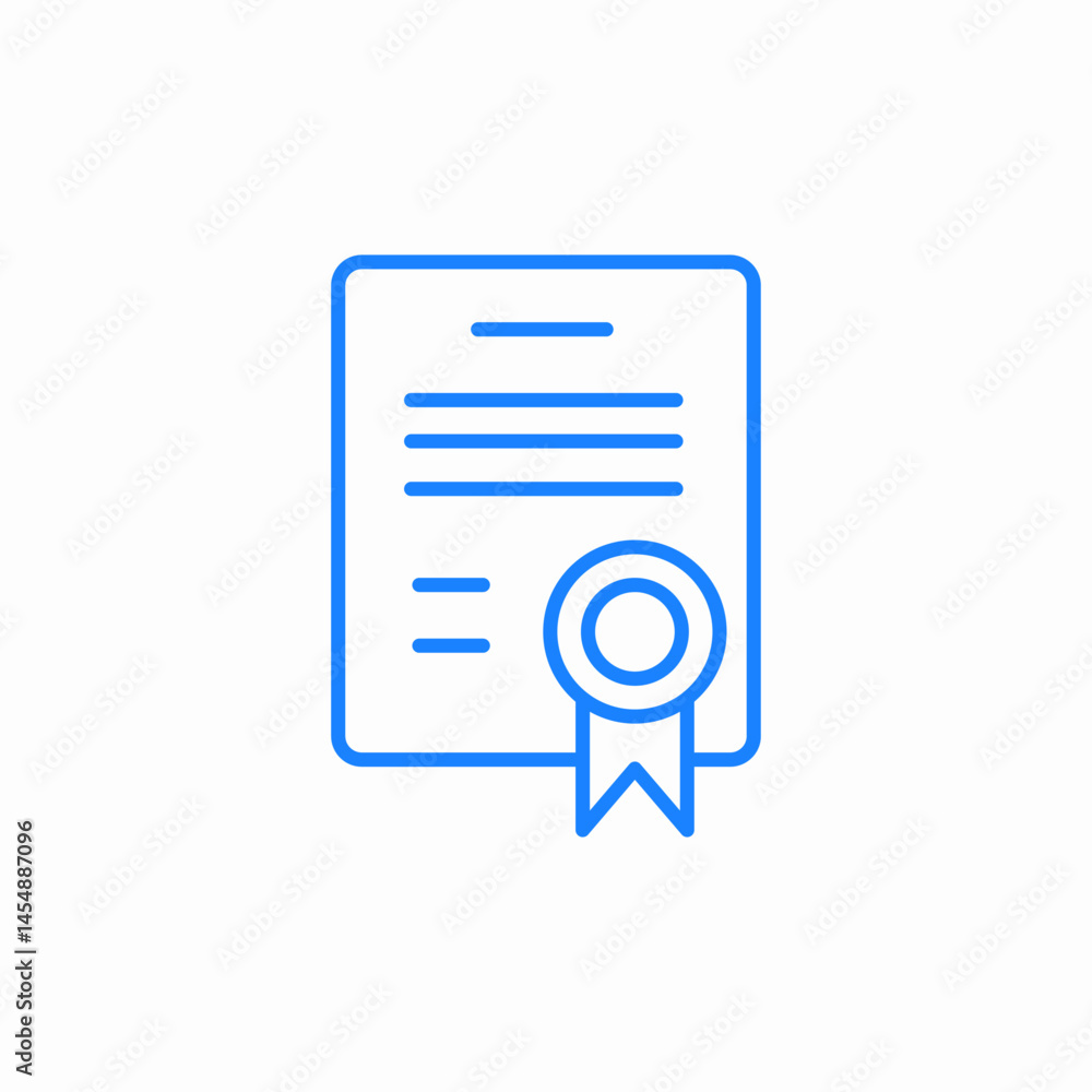 certified document seal icon sign vector certified document seal icon sign vector