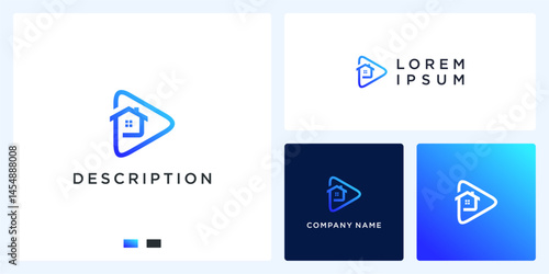 Video house description logo design