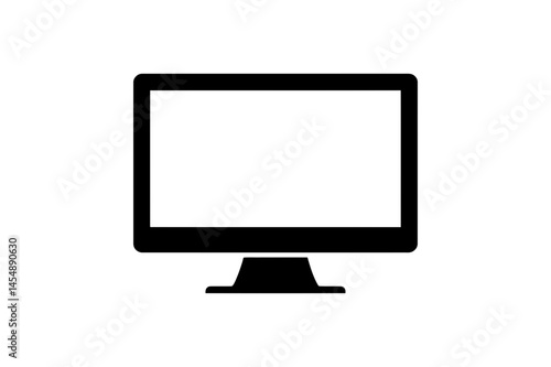 Computer monitor display screen vector illustration