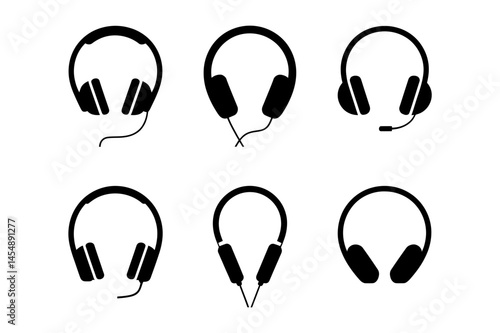 Headphones audio listening music device collection