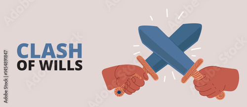 Cartoon vector illustration of hands molding a star shape, like sculpting a masterpiece of innovation and skill