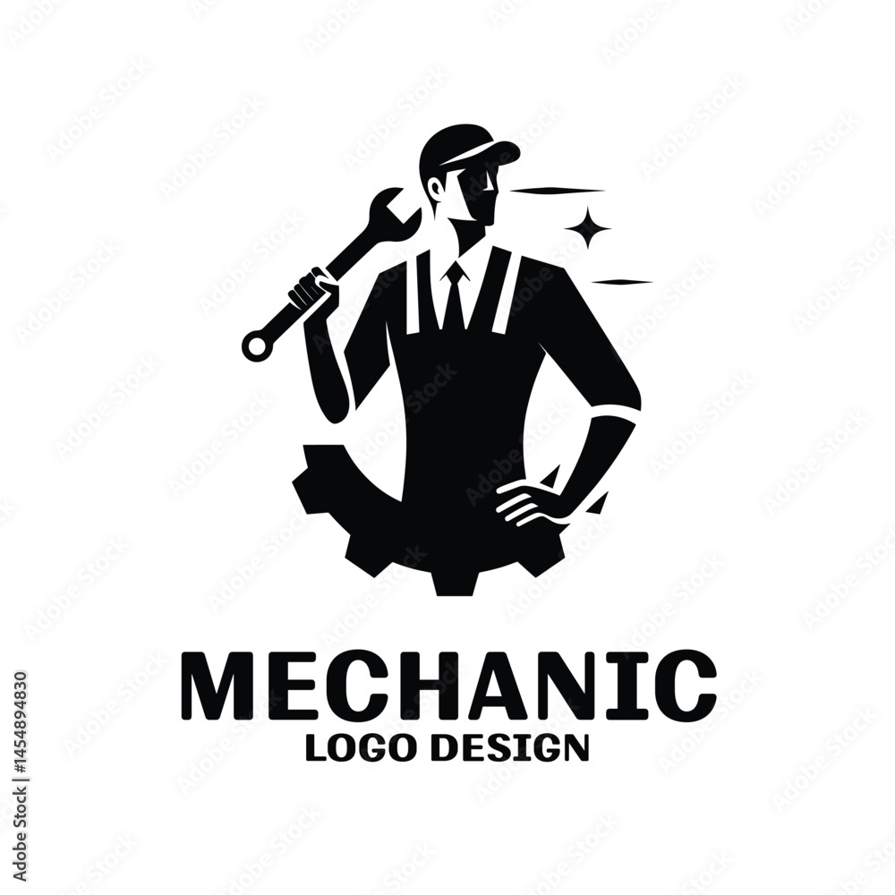 Mechanic Vector Logo Design Mechanic Vector Logo Design