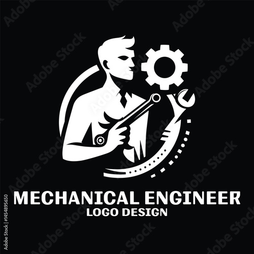 Wallpaper Mural Mechanical Engineer Vector Logo Design Torontodigital.ca