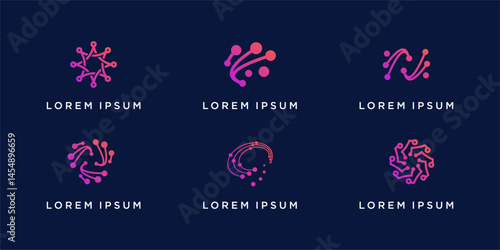 Set of smart digital logo data collection