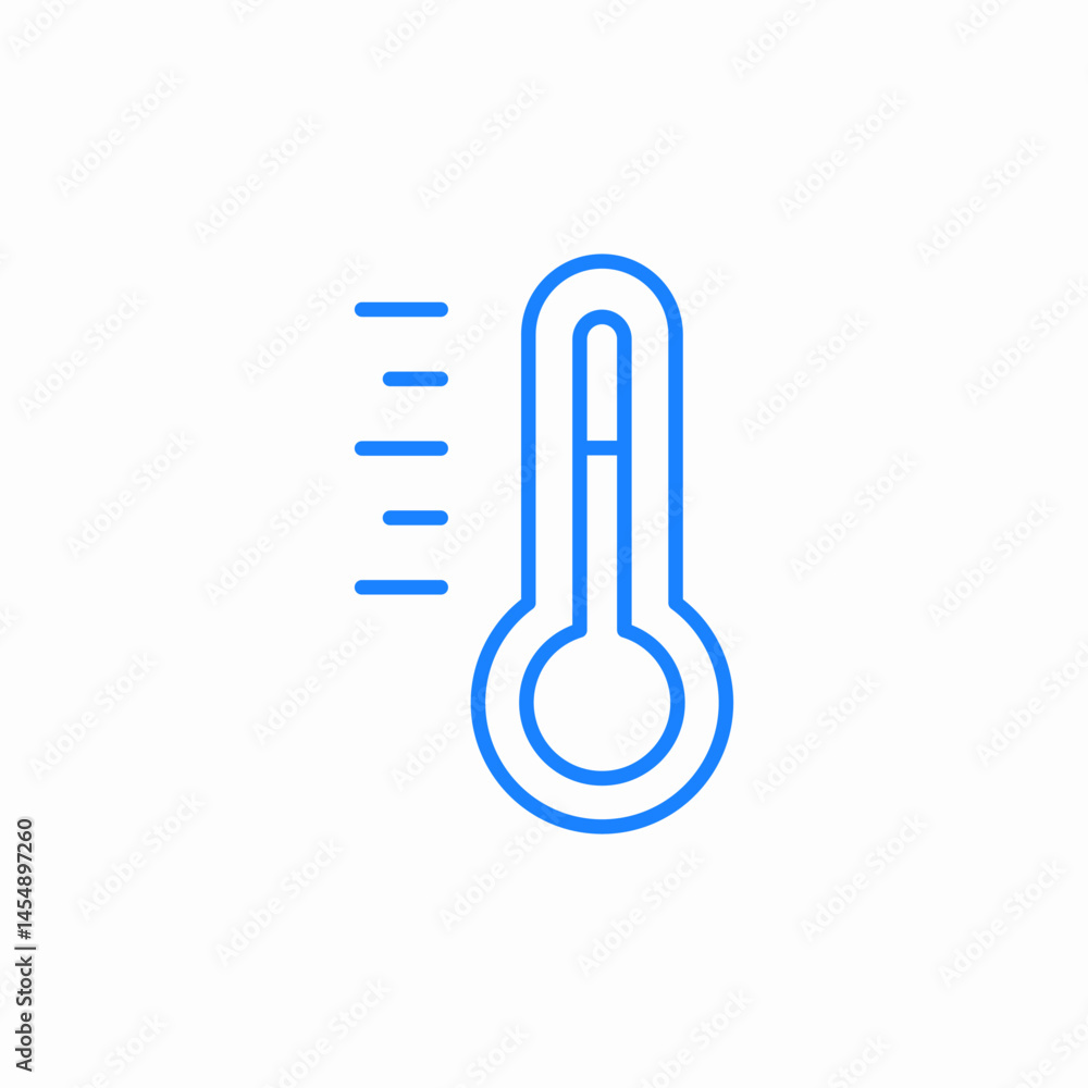 rising thermometer icon icon sign vector rising thermometer icon icon sign vector