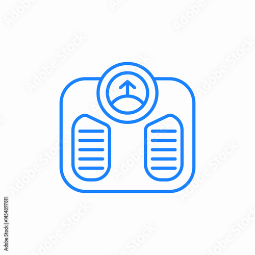 scale weight measurement icon sign vector