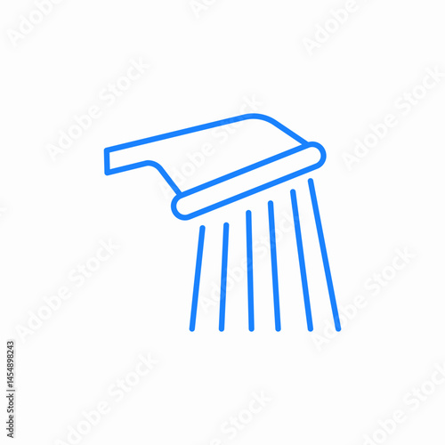 shower water spray icon sign vector