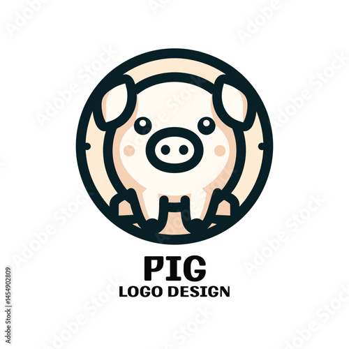 Pig Vector Logo Design