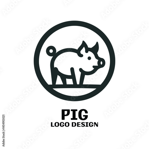 Pig Vector Logo Design